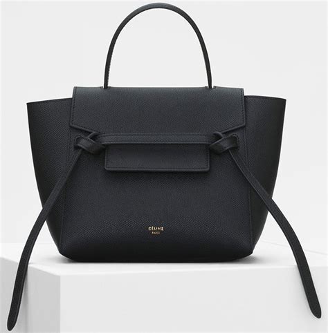 celine mini belt bag drummed leather|Celine nano bag.